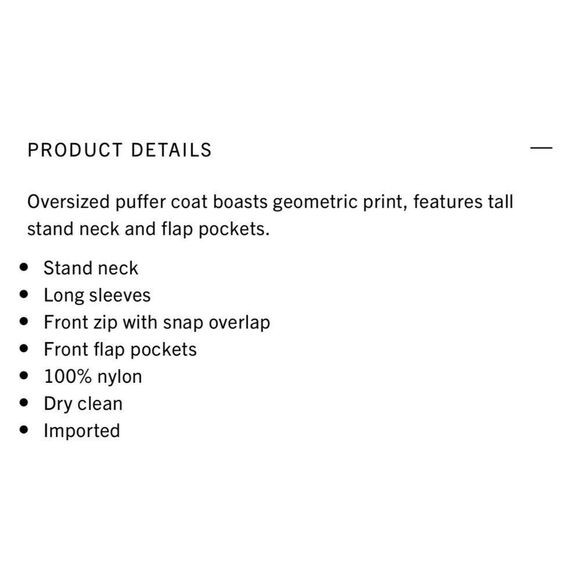 Rag & Bone Joelle Print Puffer Coat - Picture 10 of 10